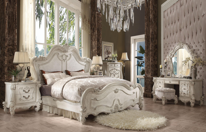 Versailles Bone White Eastern King Bed - Jay's Mattress Plus (NY)