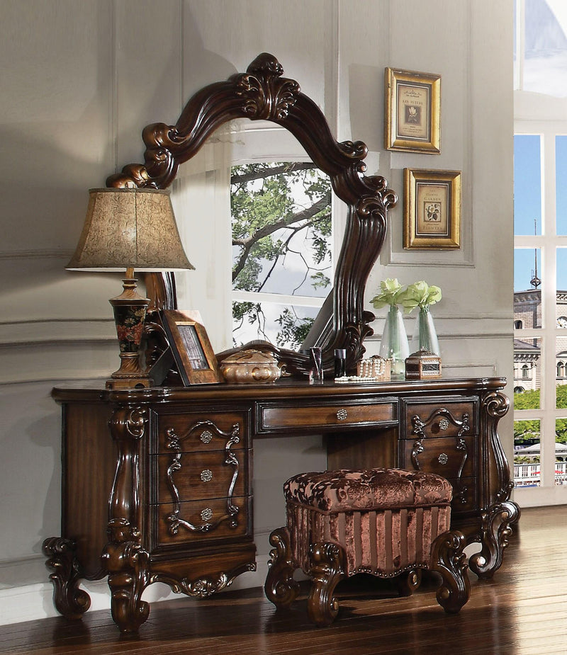 Versailles Cherry Oak Vanity Desk - Jay's Mattress Plus (NY)