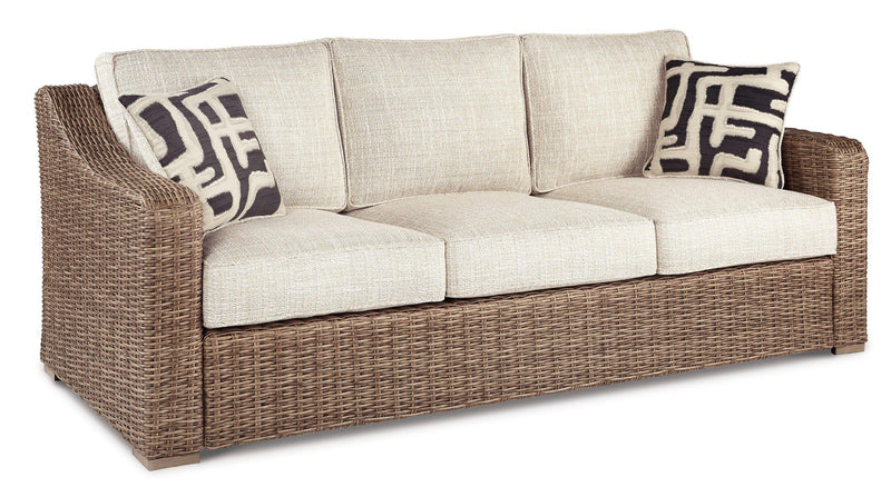 Beachcroft Outdoor Sofa, Lounge Chairs and Fire Pit - Jay's Mattress Plus (NY)