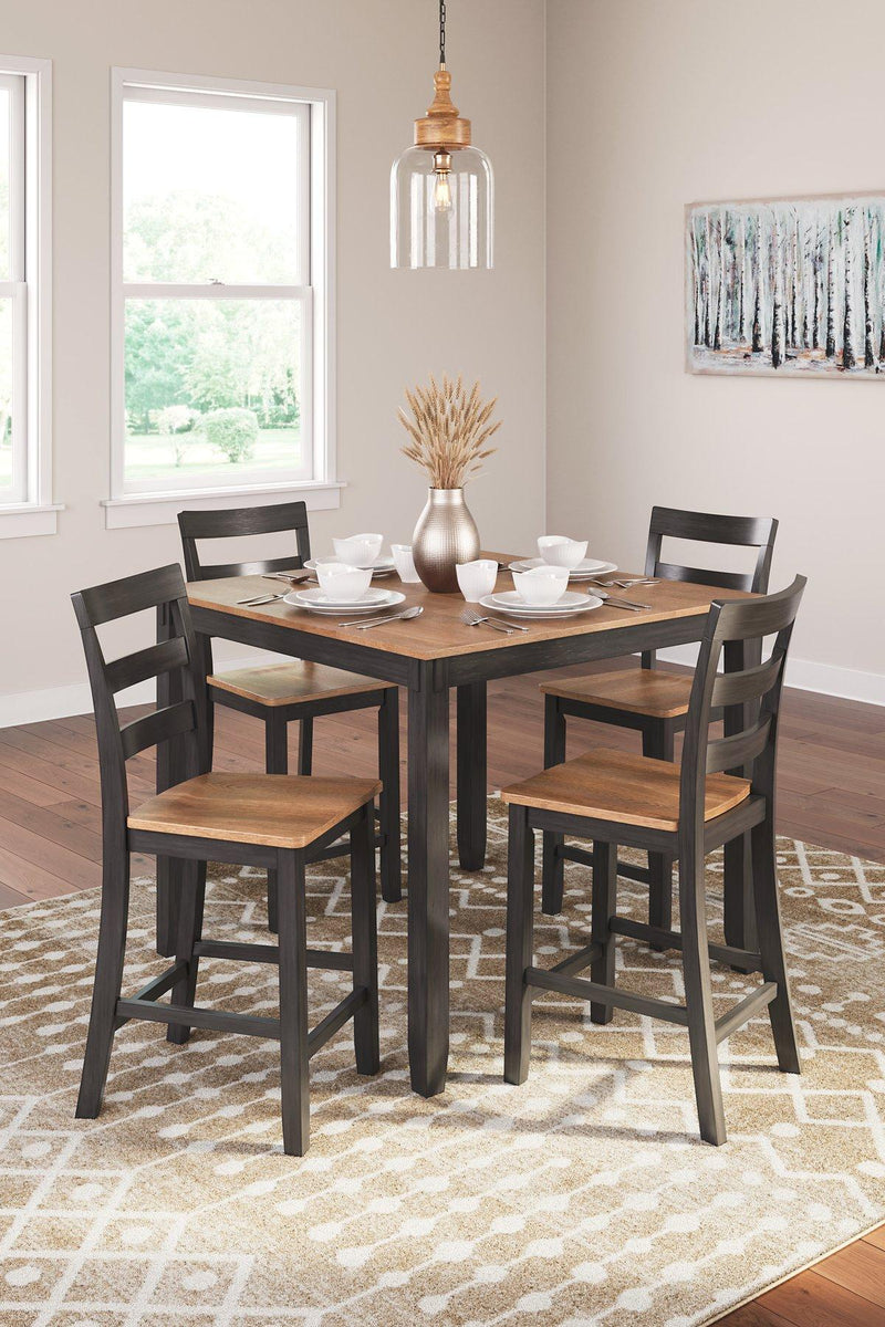 Gesthaven Counter Height Dining Table and 4 Barstools (Set of 5) - Jay's Mattress Plus (NY)