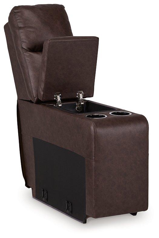 Punch Up Power Reclining Sectional Loveseat with Console - Jay's Mattress Plus (NY)