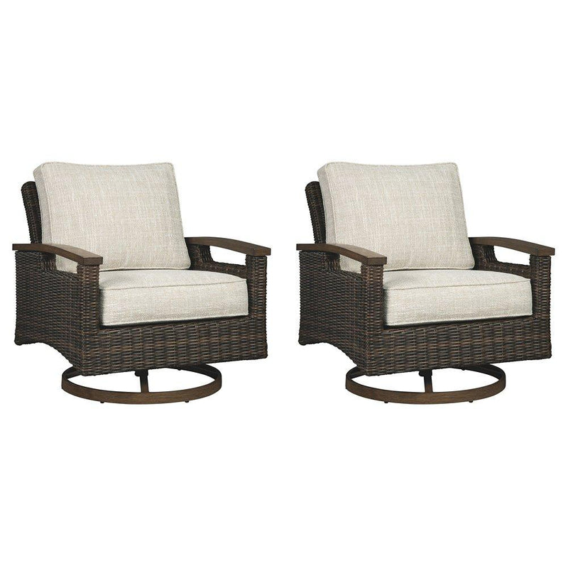 Paradise Trail Outdoor Sofa, Lounge Chairs and Fire Pit Table - Jay's Mattress Plus (NY)