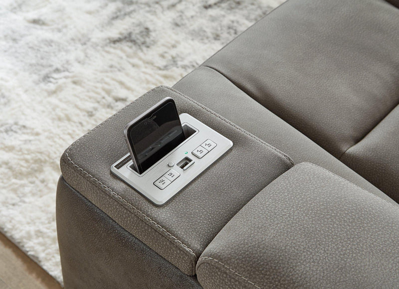 Next-Gen DuraPella Power Reclining Loveseat with Console - Jay's Mattress Plus (NY)