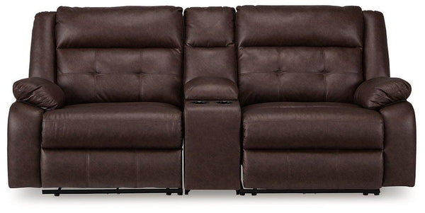 Punch Up Power Reclining Sectional Loveseat with Console - Jay's Mattress Plus (NY)