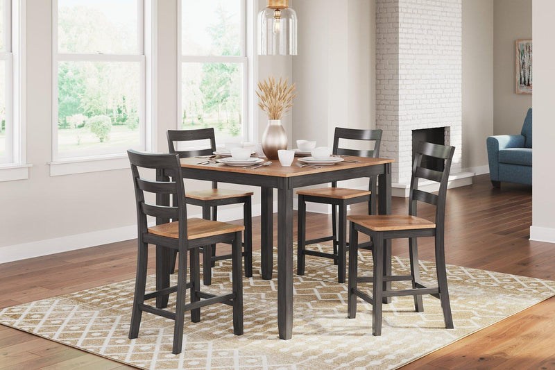Gesthaven Counter Height Dining Table and 4 Barstools (Set of 5) - Jay's Mattress Plus (NY)