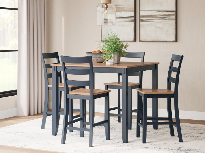Gesthaven Counter Height Dining Table and 4 Barstools (Set of 5) - Jay's Mattress Plus (NY)