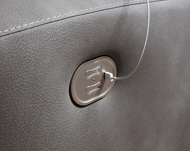 Next-Gen DuraPella Power Reclining Sectional Loveseat with Console - Jay's Mattress Plus (NY)