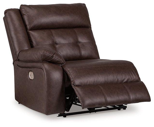 Punch Up Power Reclining Sectional Loveseat with Console - Jay's Mattress Plus (NY)