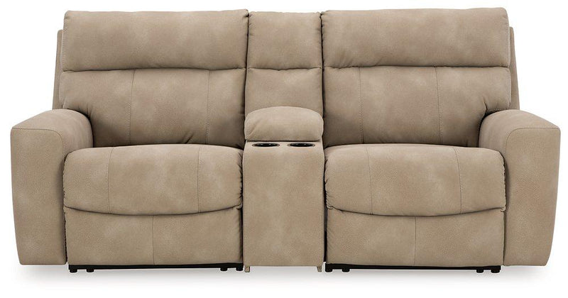 Next-Gen DuraPella Power Reclining Sectional Loveseat with Console - Jay's Mattress Plus (NY)