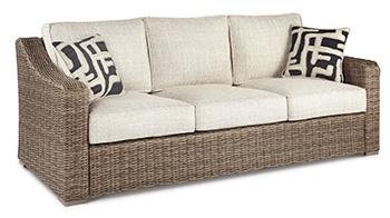 Beachcroft Outdoor Sofa, Lounge Chairs and Fire Pit - Jay's Mattress Plus (NY)