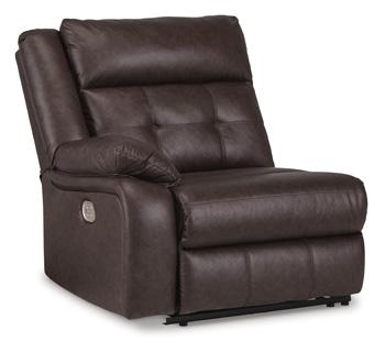 Punch Up Power Reclining Sectional Loveseat with Console - Jay's Mattress Plus (NY)
