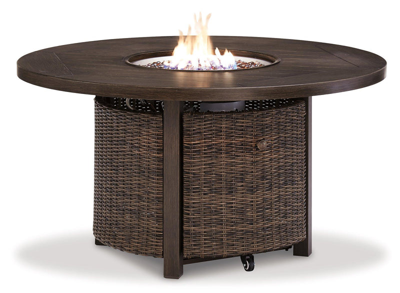 Paradise Trail Outdoor Sofa, Lounge Chairs and Fire Pit Table - Jay's Mattress Plus (NY)