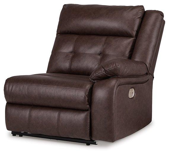 Punch Up Power Reclining Sectional Loveseat with Console - Jay's Mattress Plus (NY)