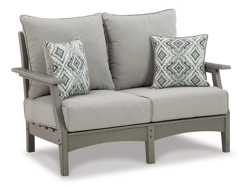 Visola Outdoor Sofa and Loveseat Set - Jay's Mattress Plus (NY)
