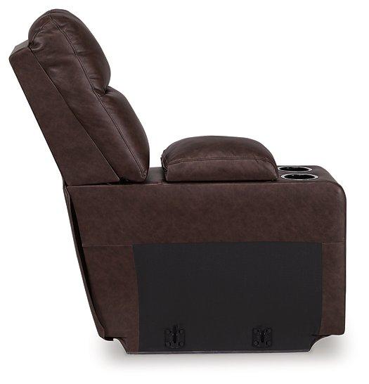 Punch Up Power Reclining Sectional Loveseat with Console - Jay's Mattress Plus (NY)