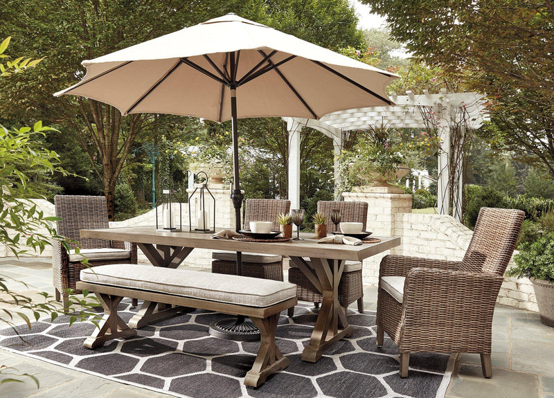 Beachcroft Outdoor Dining Set - Jay's Mattress Plus (NY)