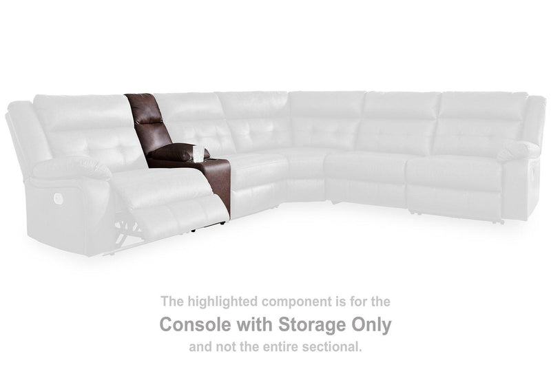 Punch Up Power Reclining Sectional Loveseat with Console - Jay's Mattress Plus (NY)