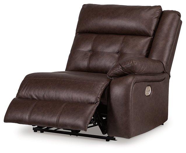 Punch Up Power Reclining Sectional Loveseat with Console - Jay's Mattress Plus (NY)