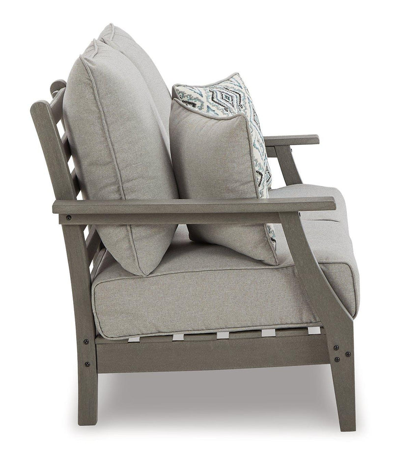 Visola Outdoor Sofa and Loveseat Set - Jay's Mattress Plus (NY)