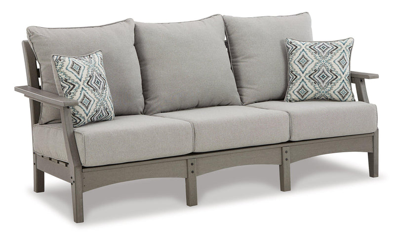 Visola Outdoor Sofa and Loveseat Set - Jay's Mattress Plus (NY)