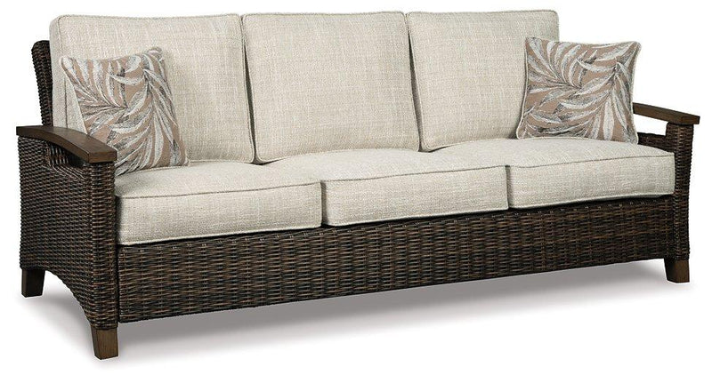 Paradise Trail Outdoor Sofa, Lounge Chairs and Fire Pit Table - Jay's Mattress Plus (NY)
