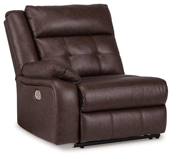 Punch Up Power Reclining Sectional Loveseat with Console - Jay's Mattress Plus (NY)