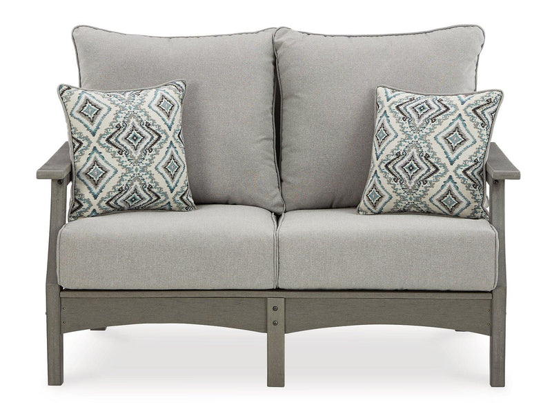 Visola Outdoor Sofa and Loveseat Set - Jay's Mattress Plus (NY)