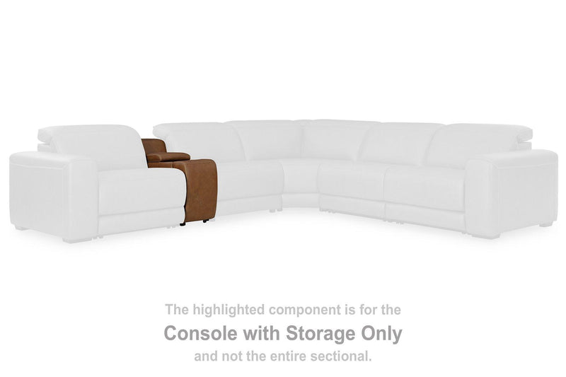 Magic Man Power Reclining Sectional with Console - Jay's Mattress Plus (NY)