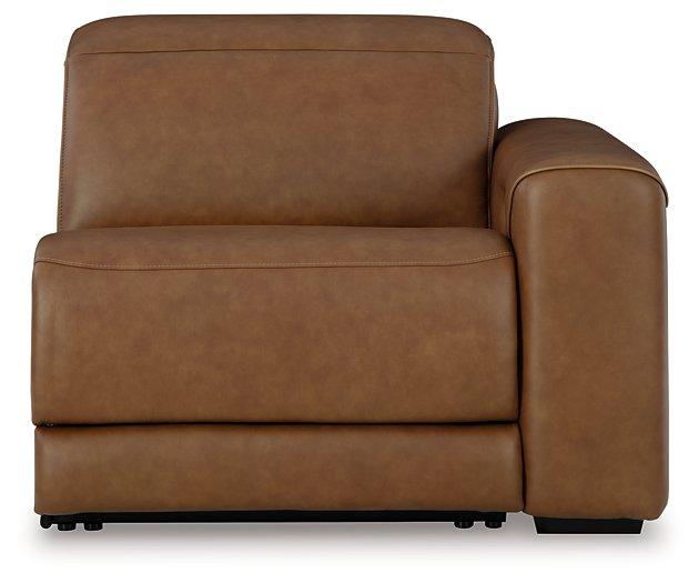 Magic Man Power Reclining Sectional Loveseat with Console - Jay's Mattress Plus (NY)