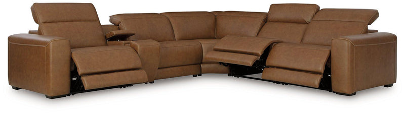 Magic Man Power Reclining Sectional with Console - Jay's Mattress Plus (NY)