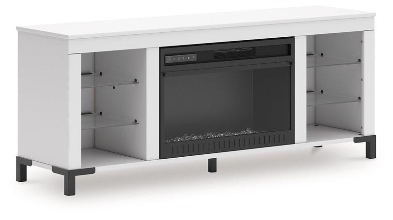Brollevi 60" TV Stand with Electric Fireplace - Jay's Mattress Plus (NY)