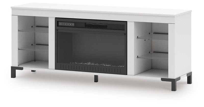 Brollevi 60" TV Stand with Electric Fireplace - Jay's Mattress Plus (NY)