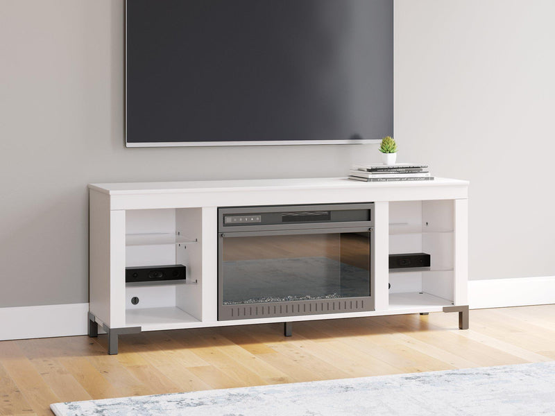 Brollevi 60" TV Stand with Electric Fireplace - Jay's Mattress Plus (NY)