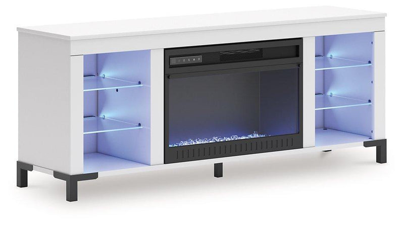 Brollevi 60" TV Stand with Electric Fireplace - Jay's Mattress Plus (NY)