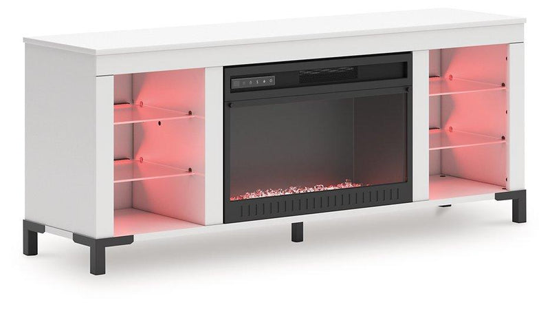 Brollevi 60" TV Stand with Electric Fireplace - Jay's Mattress Plus (NY)