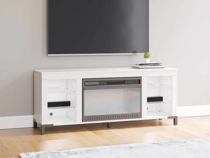 Brollevi 60" TV Stand with Electric Fireplace - Jay's Mattress Plus (NY)