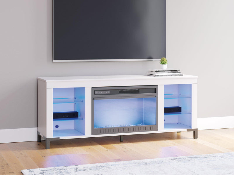 Brollevi 60" TV Stand with Electric Fireplace - Jay's Mattress Plus (NY)