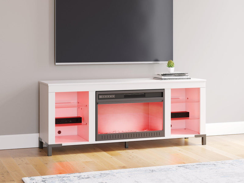Brollevi 60" TV Stand with Electric Fireplace - Jay's Mattress Plus (NY)