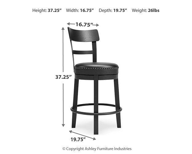Valebeck Counter Height Bar Stool - Jay's Mattress Plus (NY)
