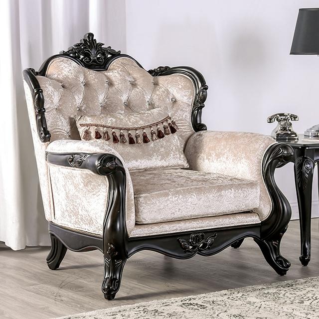Acapulco Espresso & White Chair - Jay's Mattress Plus (NY)