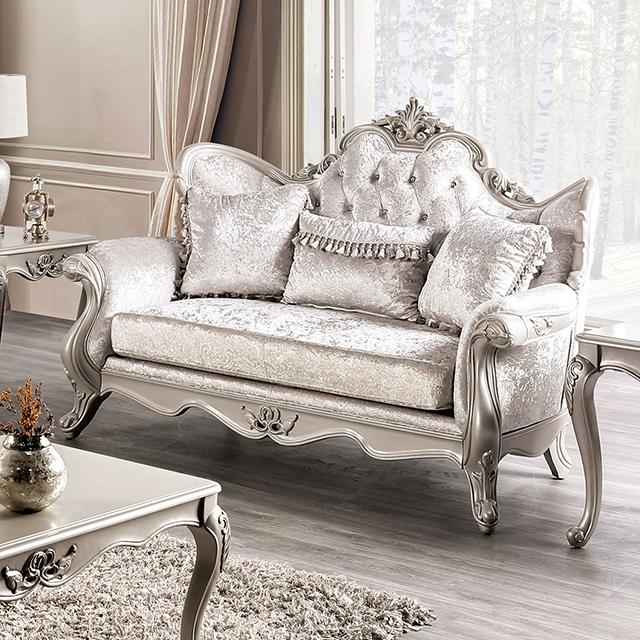 Acapulco White & Espresso Loveseat - Jay's Mattress Plus (NY)