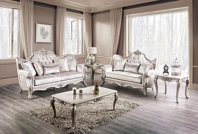 Acapulco White & Espresso Loveseat - Jay's Mattress Plus (NY)