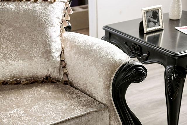Acapulco White & Espresso Loveseat - Jay's Mattress Plus (NY)