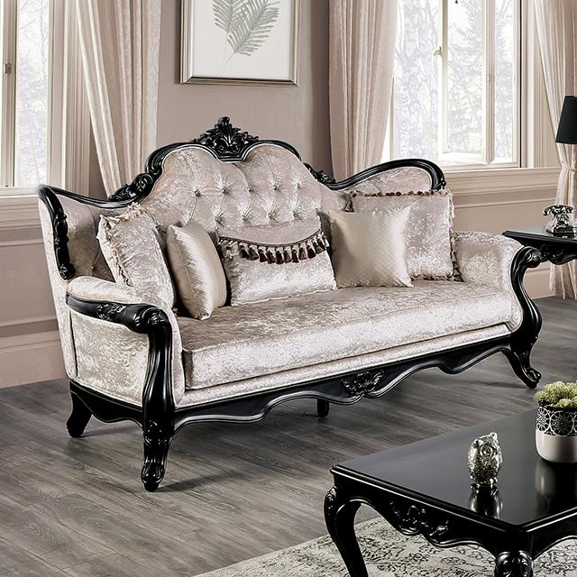 Acapulco White & Espresso Sofa - Jay's Mattress Plus (NY)