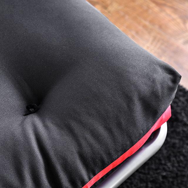 Aksel Black/Red Futon Mattress, Black, Red & Gray - Jay's Mattress Plus (NY)