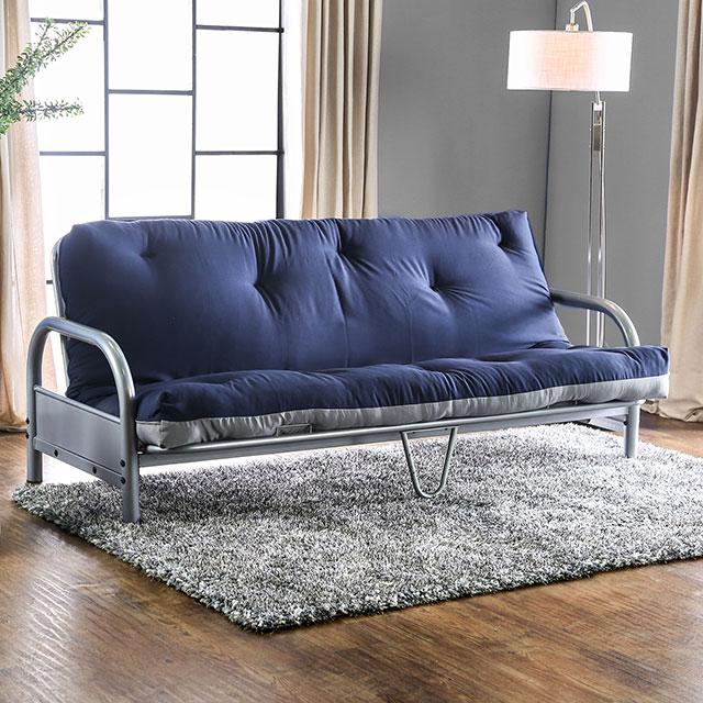 Aksel Black/Red Futon Mattress, Black, Red & Gray - Jay's Mattress Plus (NY)