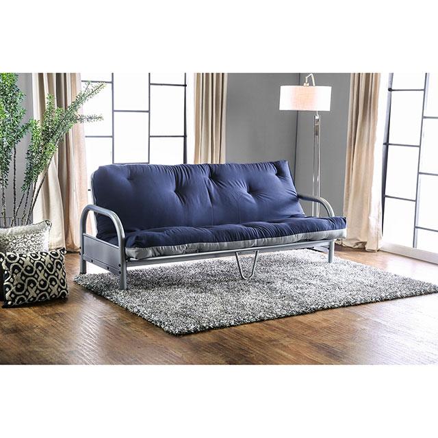 Aksel Black/Red Futon Mattress, Black, Red & Gray - Jay's Mattress Plus (NY)