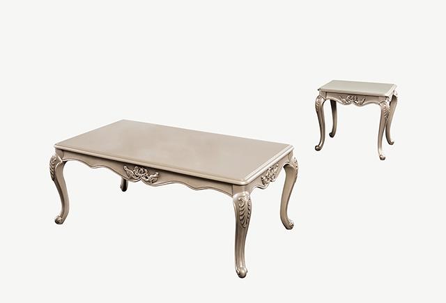 Albacete Coffee Table Walnut & Campage - Jay's Mattress Plus (NY)