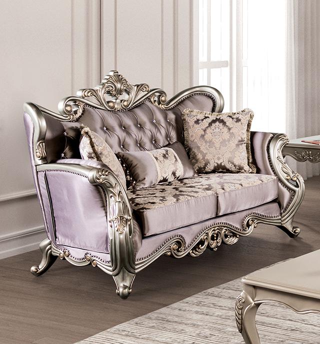 Albacete Loveseat Campage & Walnut - Jay's Mattress Plus (NY)