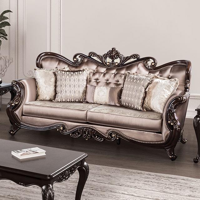 Albacete Sofa Campage & Walnut - Jay's Mattress Plus (NY)